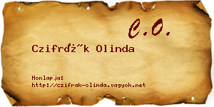 Czifrák Olinda névjegykártya